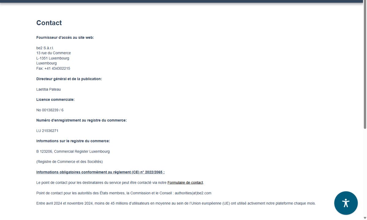 Mentions légales de fr.edarling.ch